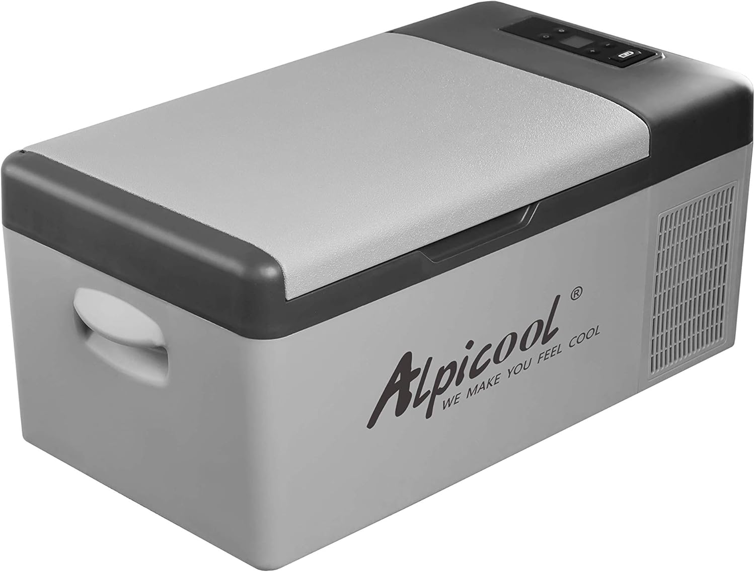 Alpicool C15 Portable Freezer,12 Volt Car Refrigerator, 16 Quart (15 Liter) Fast Cooling 12V Car Fridge -4℉~68℉, Car Cooler, 12/24V DC and 100-240V AC for Outdoor, Camping, RV, Truck, Boat