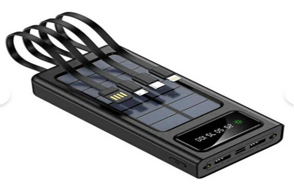“No Charger? No Problem! 30000mAh Power Bank with 4 Built-in Cables & 22.5W Fast Charging – COD Available”